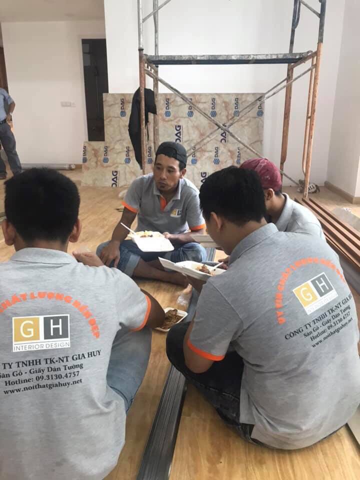 Đội ngũ Gia Huy tại công trình