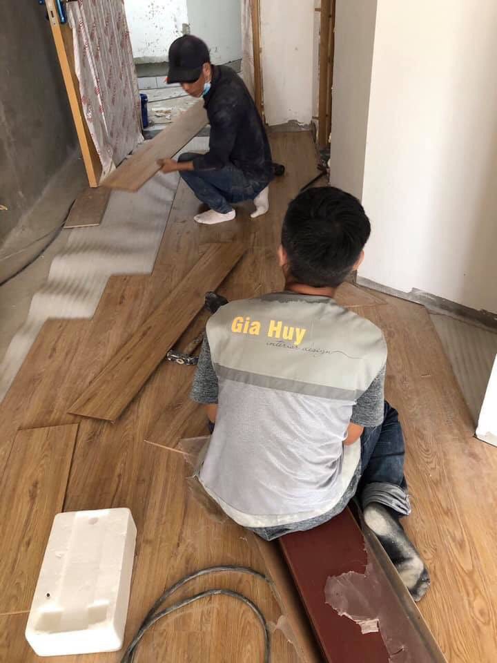 Thi công sàn gỗ tại căn hộ