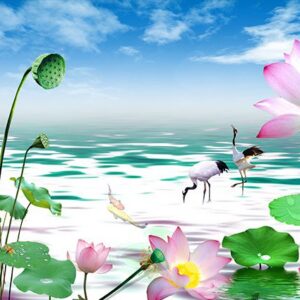 Tranh Dán Tường Hoa Sen