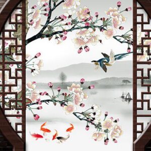 Tranh Dán Tường Cửa Sổ