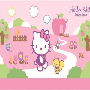 Tranh Dán Tường Hello Kitty