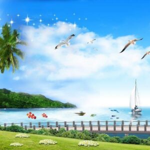 Tranh Dán Tường Cảnh Biển