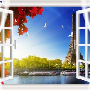 Tranh Dán Tường Cửa Sổ