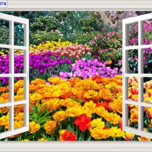 Tranh Dán Tường Cửa Sổ