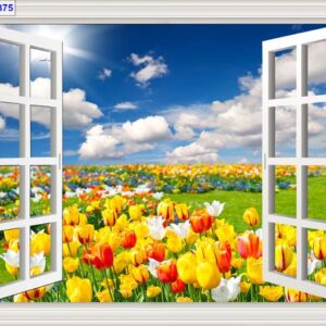 Tranh Dán Tường Cửa Sổ