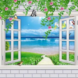 Tranh Dán Tường Cửa Sổ