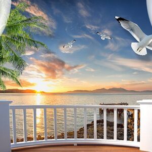 Tranh Dán Tường Cửa Sổ