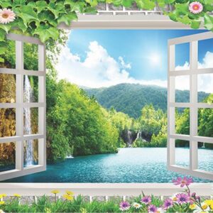 Tranh Dán Tường Cửa Sổ