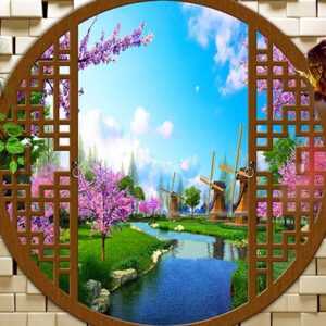 Tranh Dán Tường Cửa Sổ