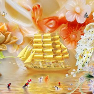 Tranh Dán Tường Phú Quý Thuận Buồm Xuôi Gió