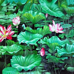Tranh Dán Tường Hoa Sen