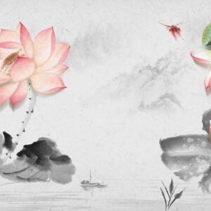 Tranh Dán Tường Hoa Sen