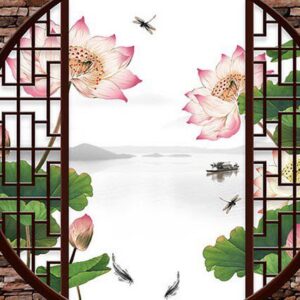 Tranh Dán Tường Hoa Sen