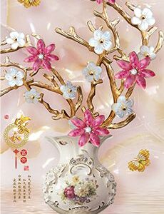 Tranh Dán Tường Bình Hoa