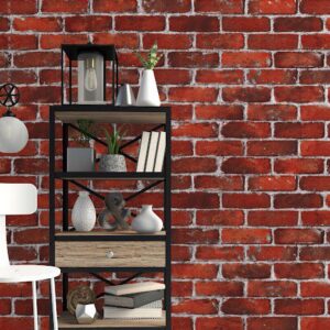 Giấy Dán Tường 3D Giả Gạch 35