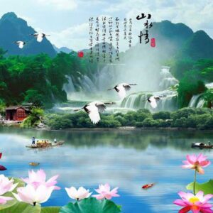 Tranh Dán Tường Hoa Sen
