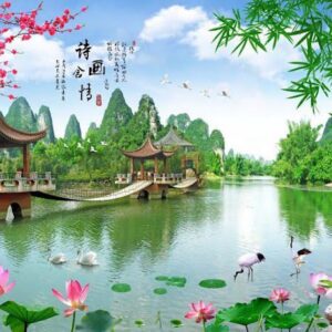 Tranh Dán Tường Hoa Sen