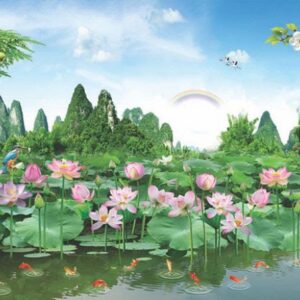 Tranh Dán Tường Hoa Sen